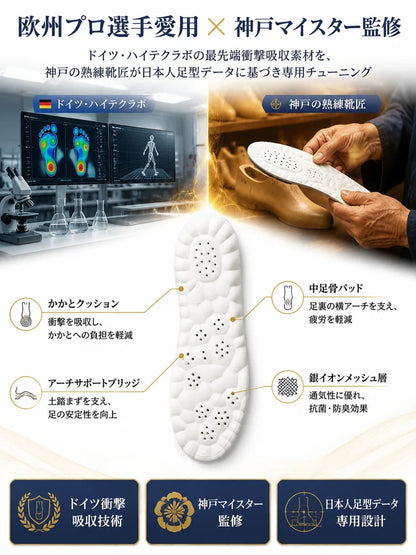 Shock Absorbing Arch Support Insoles