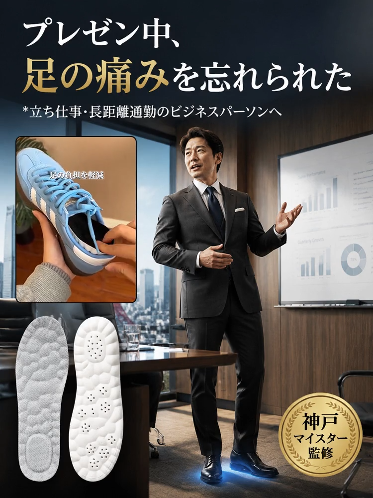 Shock Absorbing Arch Support Insoles