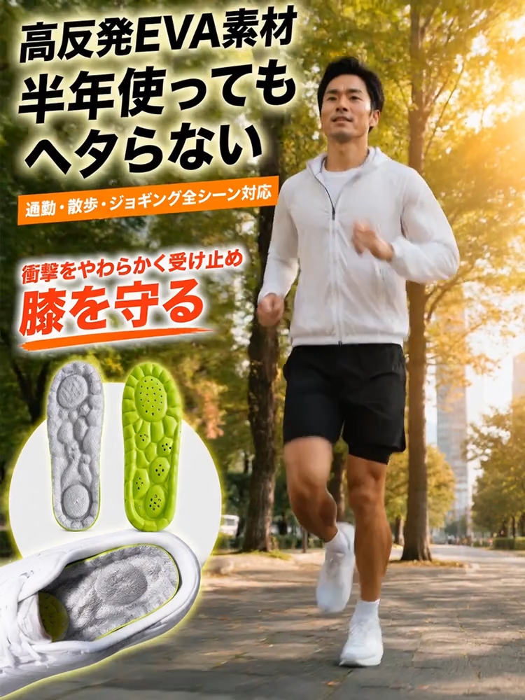 Shock Absorbing Arch Support Insoles